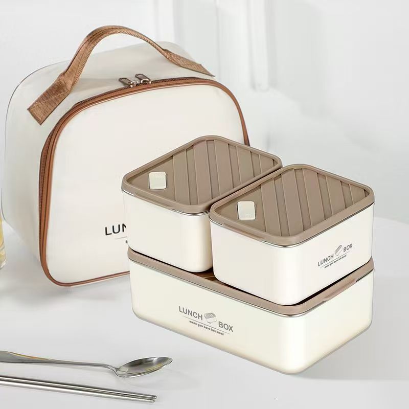 304 Stainless Steel Lunch Box | Double-Layer Food Storage Bento Container