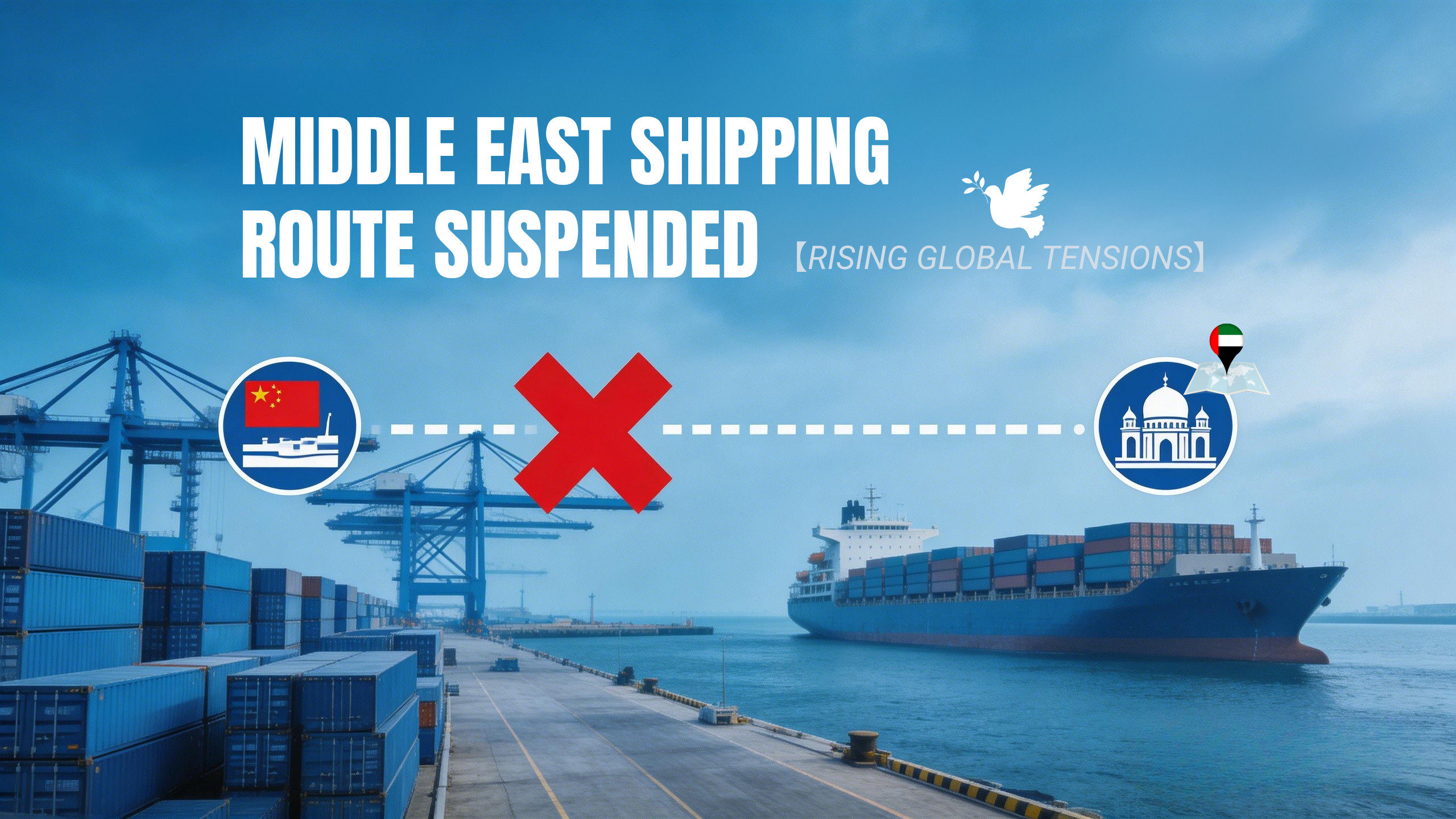 Middle East Shipping Routes Suspend Cargo Acceptance as Rising Tensions Disrupt Global Trade
