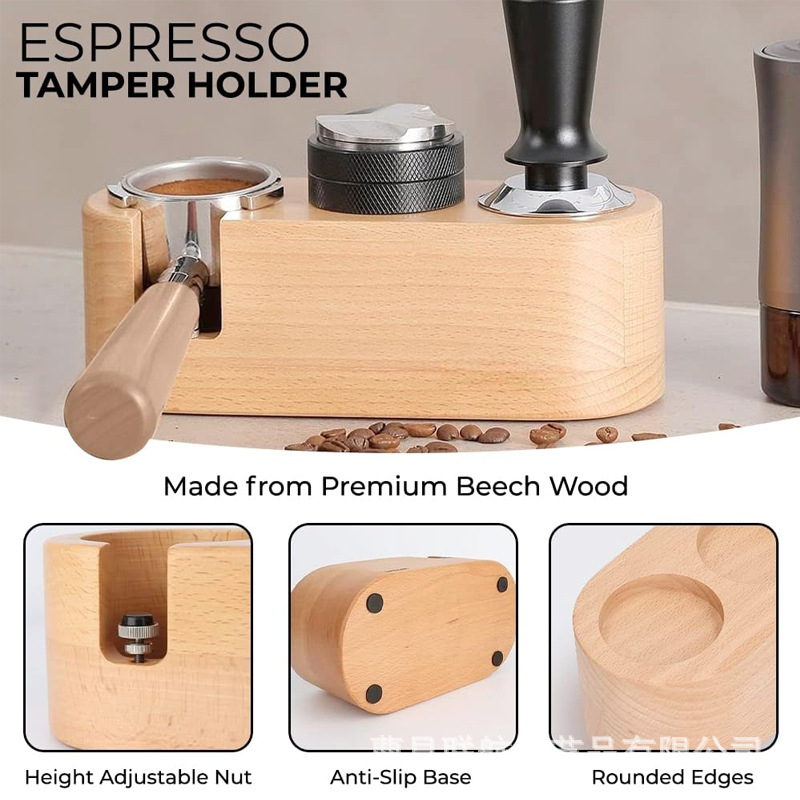 Wooden tamper, office pour-over coffee grinder