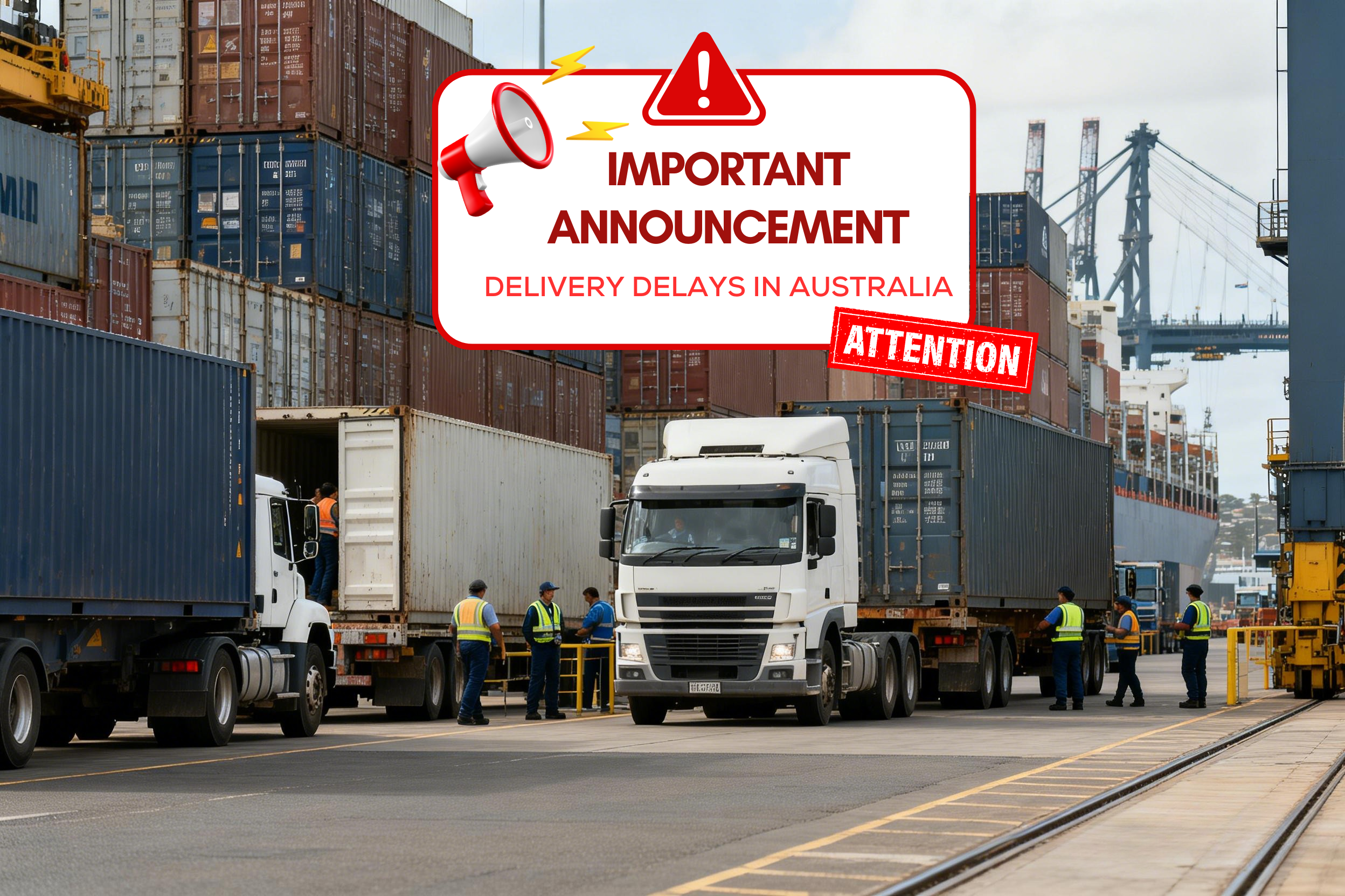 Important Notice on Delivery Delays in Australia