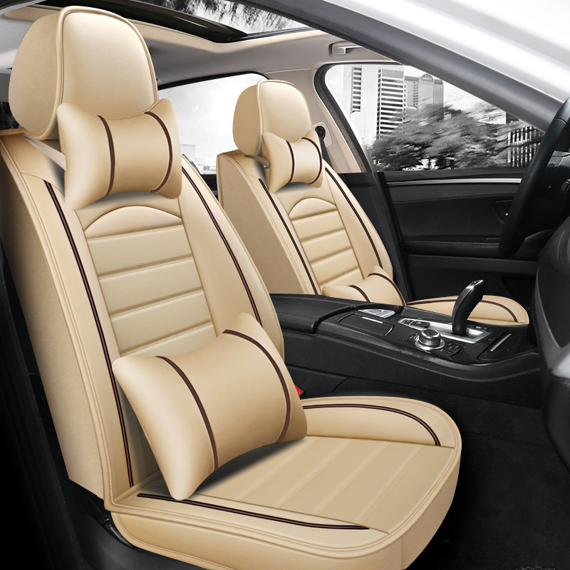 All-Season Universal Car Seat Cushions & Full Leather Seat Covers