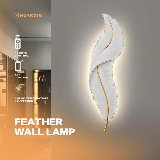 Creative Modern Feather-Design LED Wall Lamp