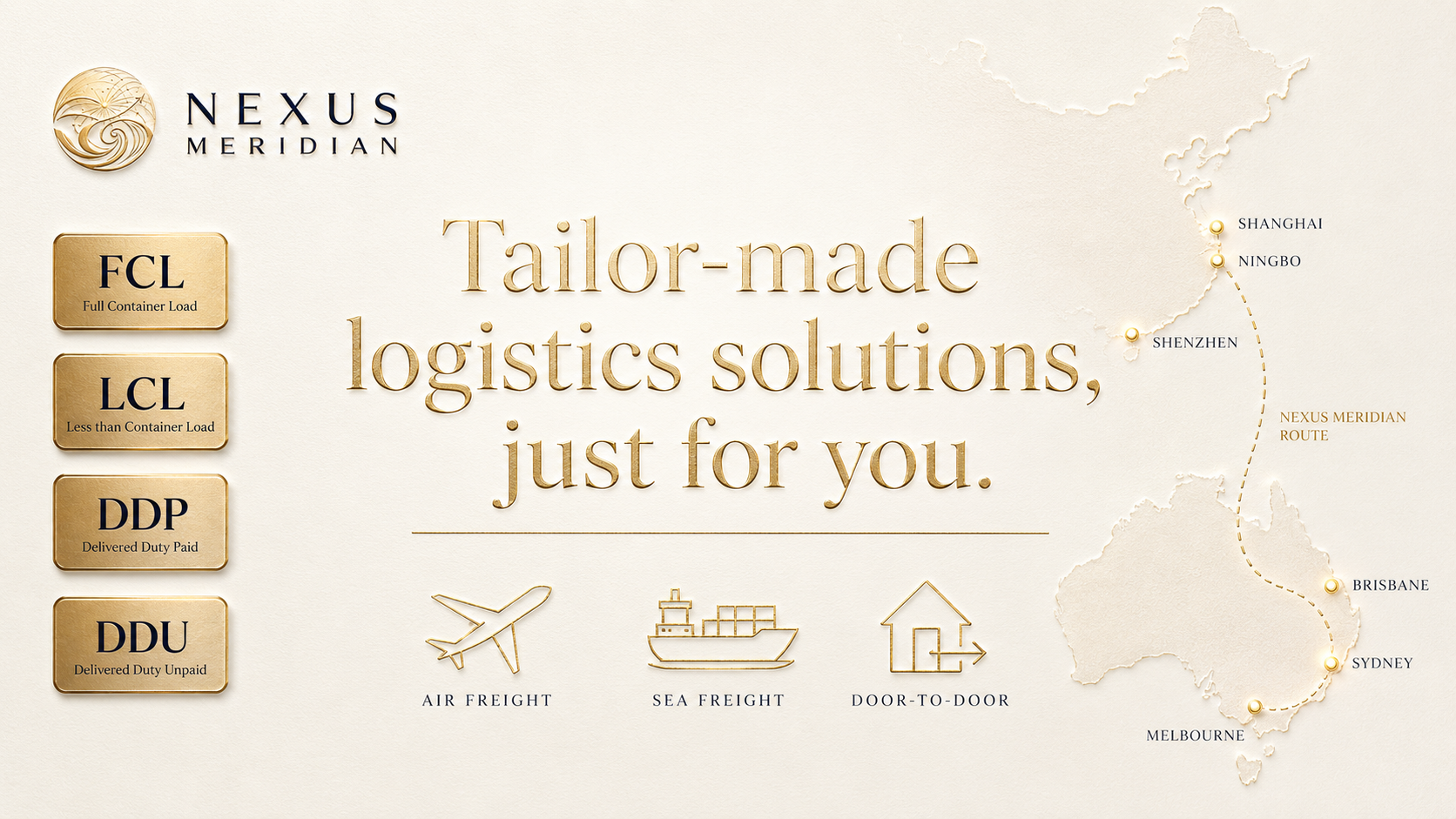Tailor-made logistics solutions, just for you