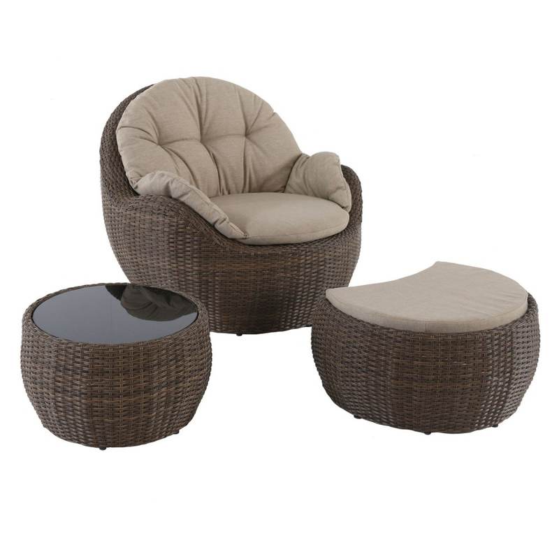 Outdoor Balcony Leisure Wicker Sofa Set