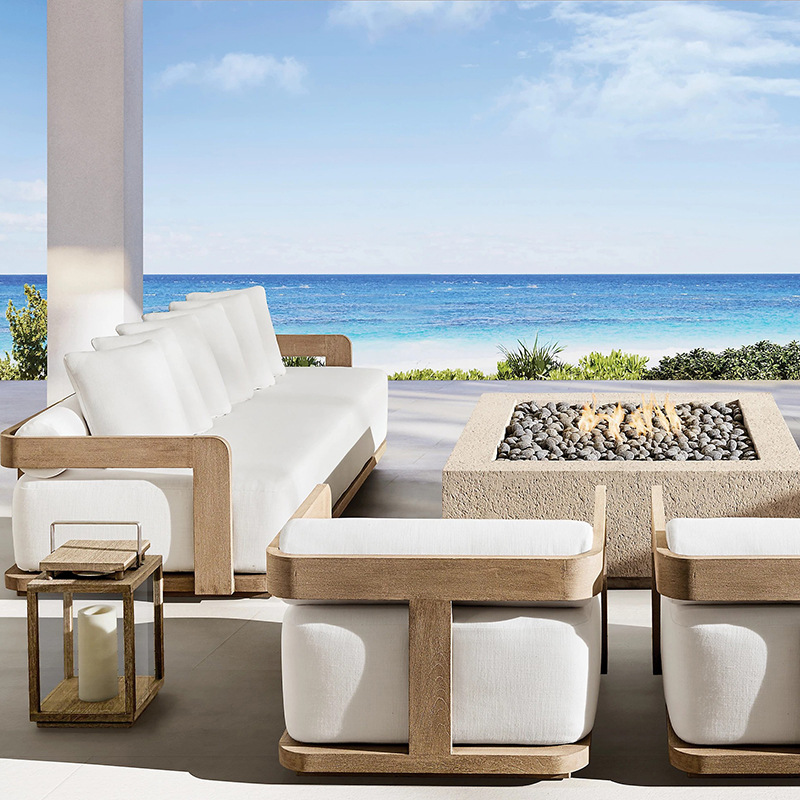 outdoor teak sofa set