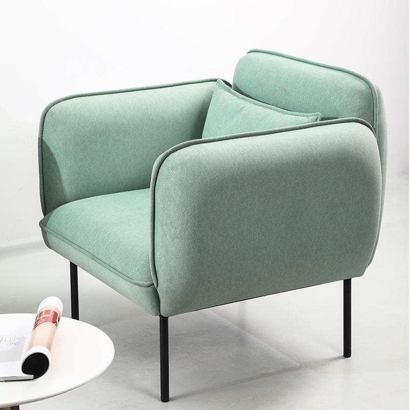 simple two-seater fabric sofa