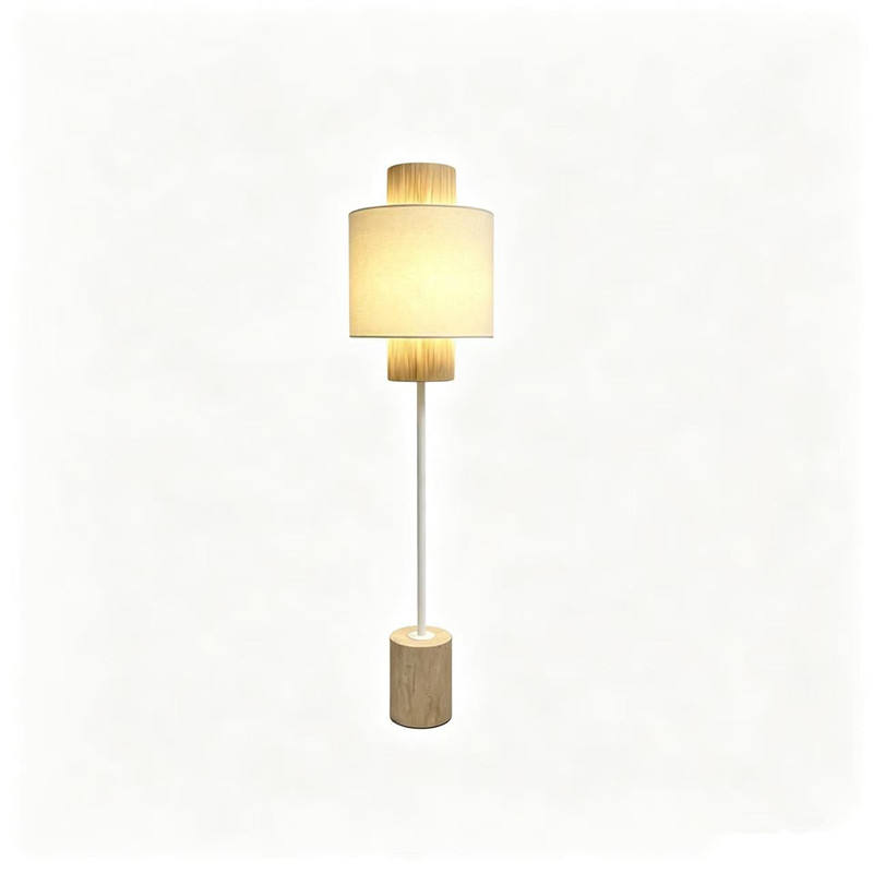 Natural Yellow Travertine Floor Lamp, Suitable for Designers, Living Room Sofa, Bedroom Bedside, and Showroom/homestay Use