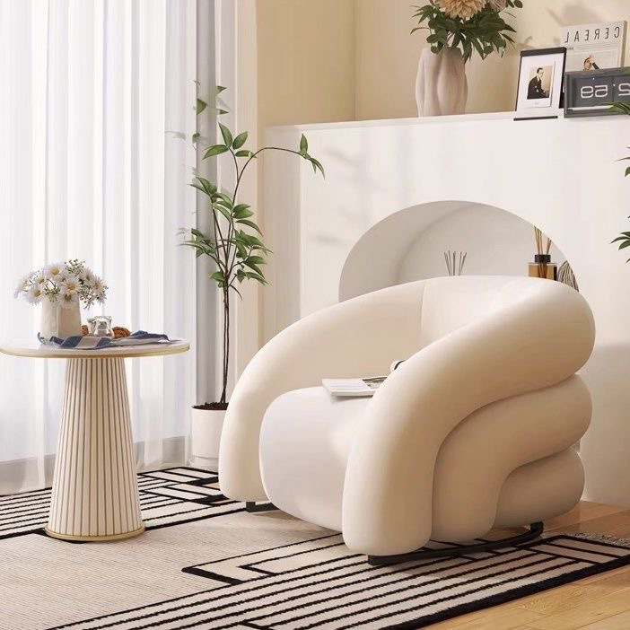 Light‑luxury casual single sofa chair