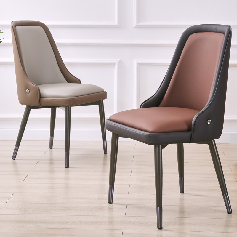 Modern Simple Household Design High Density Sponge Backrest Dining Chairs for Commercial Dining Cafe Chair