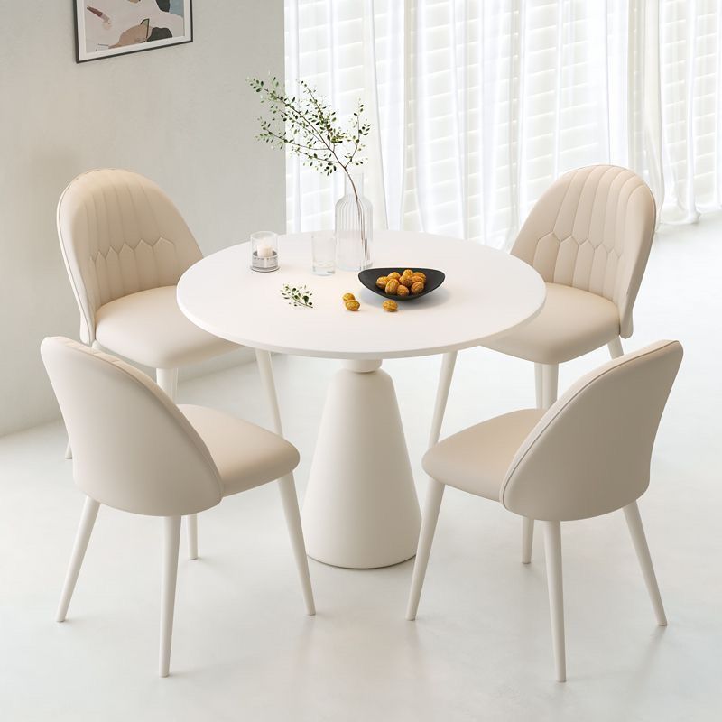 White cream‑style reception & office negotiation table